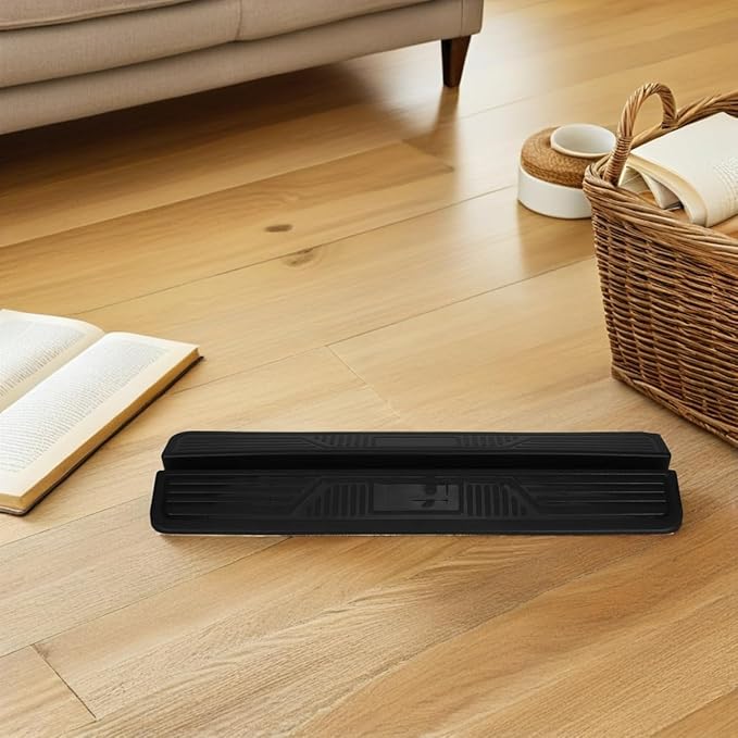 CHILDWEET Baby Gate Pedal Accessory Black Pp Plastic Door Ramp Support Feet for Home Safety Gate Reinforcement Easy Installation Stairway Pet Kick Plate