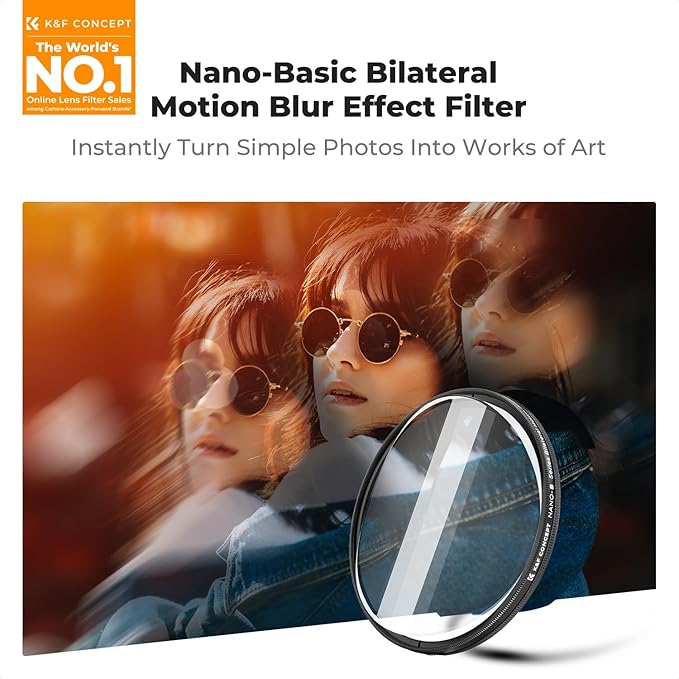 K&F CONCEPT 67mm Bilateral Blur Ghost Motion Filter Super Speed Effects