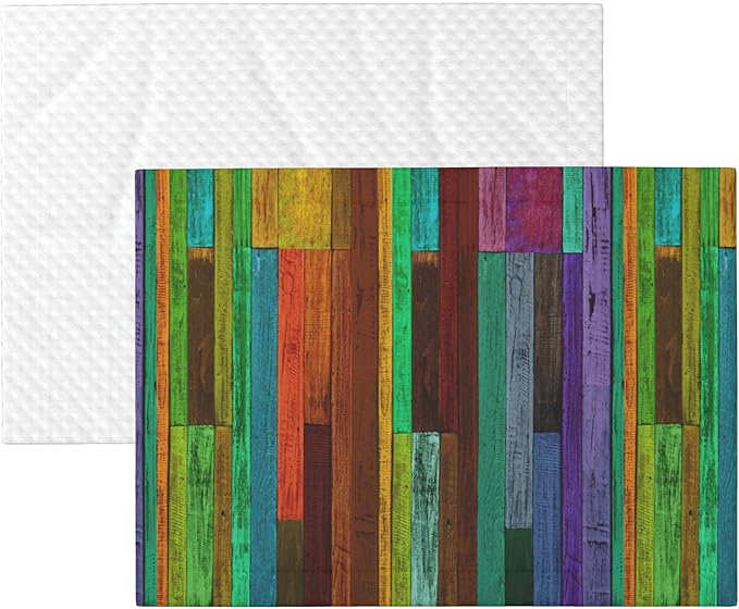 Colorful Wood Throw Blanket - Wooden Blanket for Dog Cat Pet Blankets 23x16 for Couch Sofa Bed