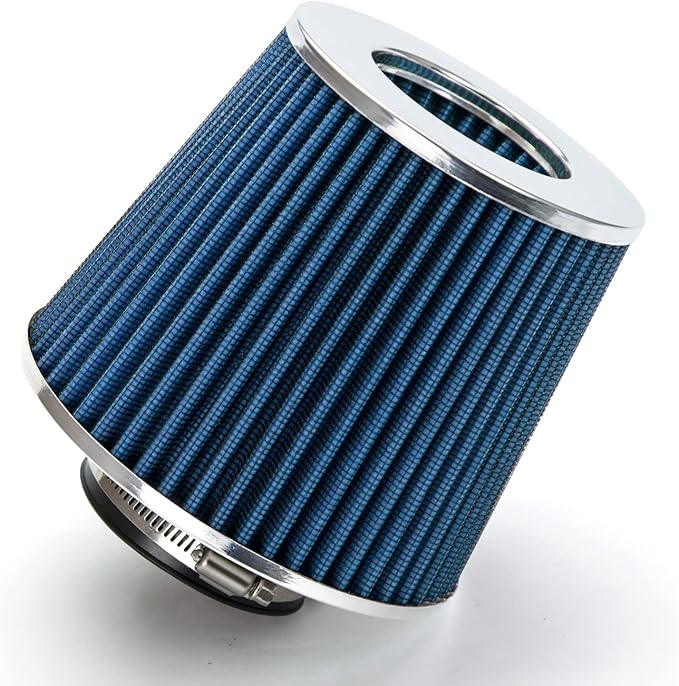 Rtunes Racing Universal Clamp-On Air Filter, Standard Cone, Dry Washable Design