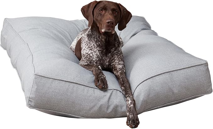 Casey Large (48 x 36 in.) Heather Rectangle Indoor/Outdoor Pillow Style Dog Bed