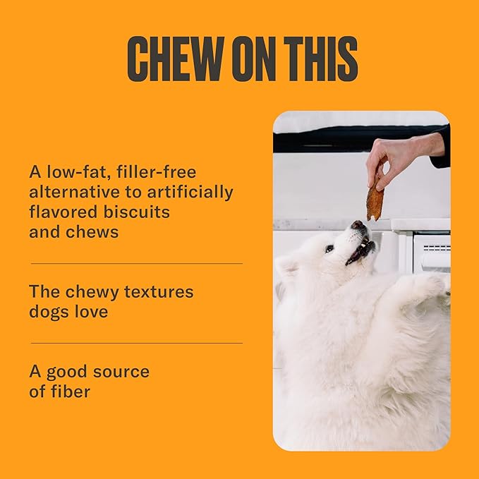 NOMNOMNOW Sweet Potato Chew Treats - Single Ingredient Dog Snacks for Training, Rewards & Mealtime Toppers – No Fillers, Preservatives or Added Ingredients - Prepared in the USA for Dogs