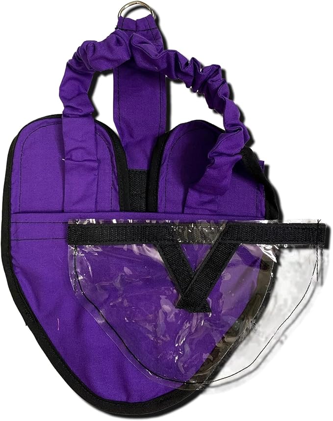 Hen Holster Wrap-Around Bird Diaper & Harness for Hens, Roosters, Ducks, Geese - with Removable Vinyl Liner, Adjustable Fit for Outdoor Adventures & Indoor Use - Easy to wear - XL, Purple