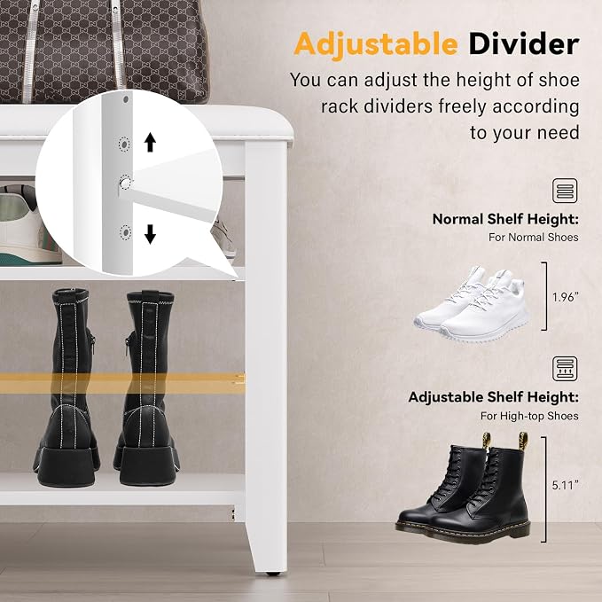 Entryway Shoe Storage Bench