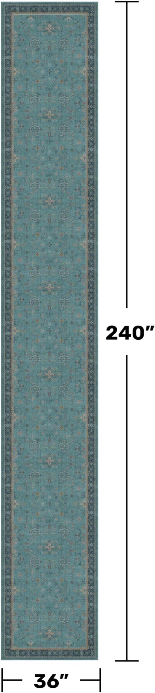 Hazo Haus Boho 3x20 Extra Long Hallway Runner Rug
