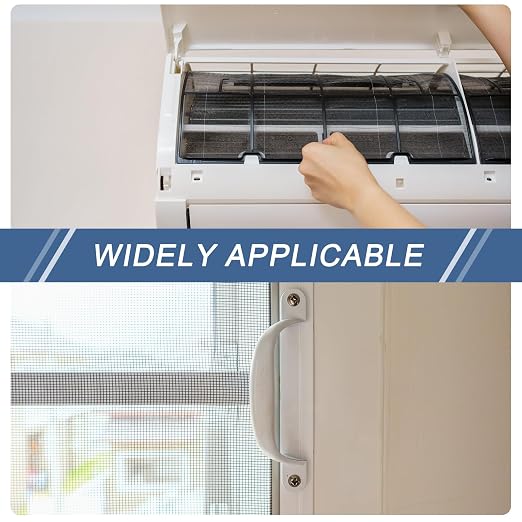 uxcell 8 Mesh 118" x 10" Woven Wire Mesh, 316 Stainless Steel Air Vent Filter