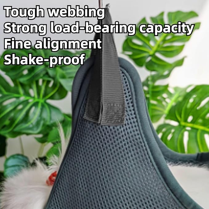 Rabbit Grooming Hammock with Safety Belt for Nail Clipping, Grooming, Bunny Bathing Bag for Nail Trimming, Cat Claw Care Bag, Small Animal Grooming Harness (Grey,X-Small)