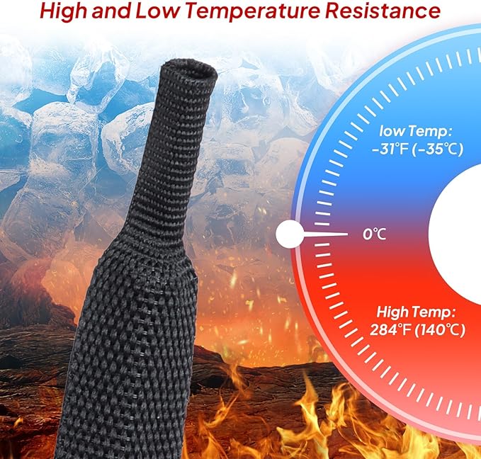 1" - 18 feet Braided Cable Management Sleeve 2 in 1 Heat Shrink Fabric Tube Wrap Organizer Cover Cable/Wire/Harness/Hose Sleeving