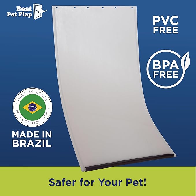XL Replacement Dog Door Non PVC Flap Fits PetSafe PAC11-11040 - Measures 13 1/8" x 24 7/8" Longer Lasting, Most Energy Efficient, Less Shrinkage, BPA Free