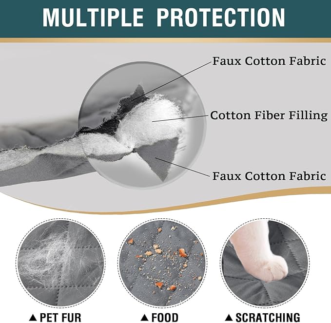 Dog Bed Cover, Pet Blanket Lightweight Furniture Protector Reversible Machine Washable for Bed Couch Sofa