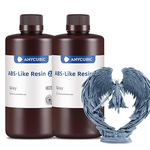ANYCUBIC 2nd Gen Resin Technology ABS-Like Resin 2.0 Bundle, 3D Printer Resin