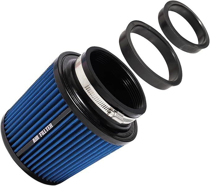 3" 3.5" 4" Inlet Car Replacement Cold Air Intake Filter 76mm 89mm 102mm 3 Sizes