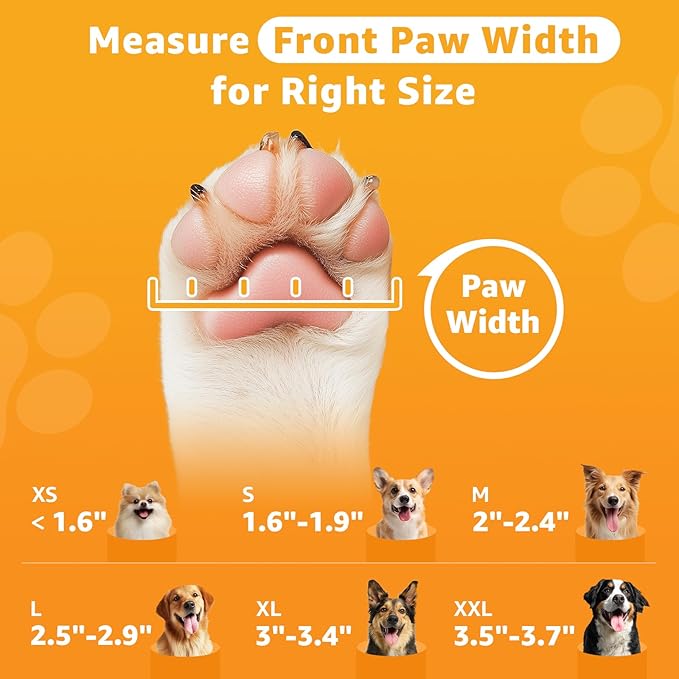 LOOBANI Dog Socks to Prevent Licking Paws - Dog Socks for Hardwood Floors Anti Slip for Traction Control - Dog Grippy Socks for Senior Dog Small Medium Large Dogs on Tile Floors, Red S
