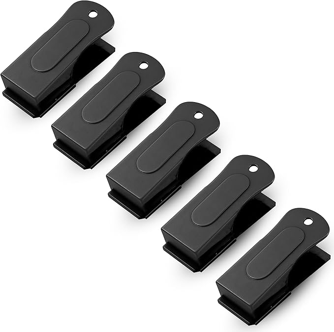 Metal Clickers for Dog Training – Black Dog Clicker for Training with Loud Crisp Sound for Behaviour Reward – Brass Style with Magnetic Clasp and Velvet Pouch – 5 Pack Pet Clicker