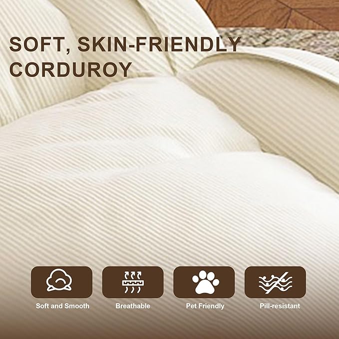 Oversized Human Dog Bed for Adult, Foldable Giant Human Pet Bed with 2 Soft Pillows, Large Sized Dog Sofa with 5 Adjustable Position for Humans, Metal Frame & Corduroy (White)