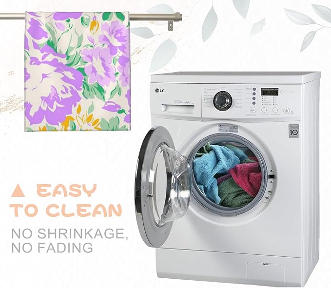 Cute Bunny Hand Towels - 2 Pack, 14.5" X 28",Soft Microfiber Polyester Dark Towel Set with Adorable Rabbit and Floral Pattern,for Whimsical Bathroom Kitchen Spa Hotel Decor Gifts