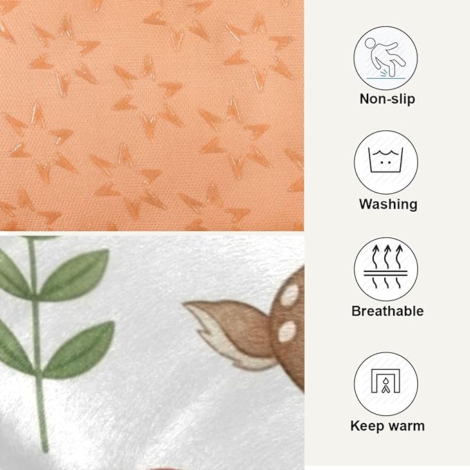 Emelivor Cute Animals Dog Cat Bed Washable Crate Pet Bed Anti-Slip Rectangle Comfortable Kennel Pads for Indoor Small Medium Large Dogs Cats,36x24in