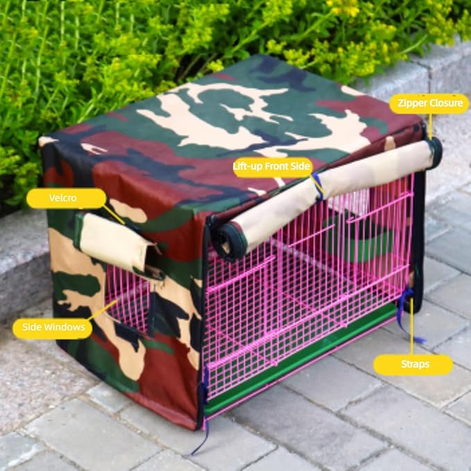 MANON ROSA Bird Cage Cover - Lightproof Birdcage Covers Nighttime- Ideal for Parrots Cockatiels Parakeets Cockatoos Lovebirds Finches Budgerigars Conure (M(15.7" Lx11.8 Wx11.8 H),Blue)