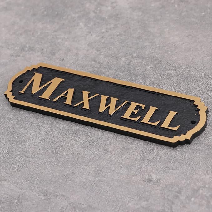 Acrylic Horse Stall Name Plate, 2.4" x 8" Personalized Stall Signs, UV Protected, Custom Pet Name Sign, All Weather Adhesive, Mounting (Rose Gold, Style 5)