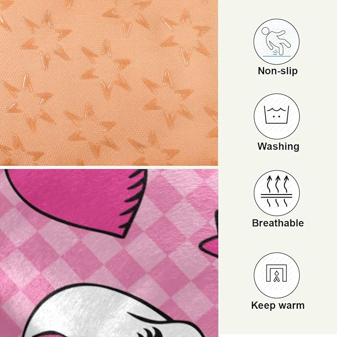 Pet Bed Pink Skull Dog Bed Mat Absorbing Non Slip Pad Pet Sleeping Mat for Small, Medium, and Large Dogs Puppy Cat 36 in x 24 in