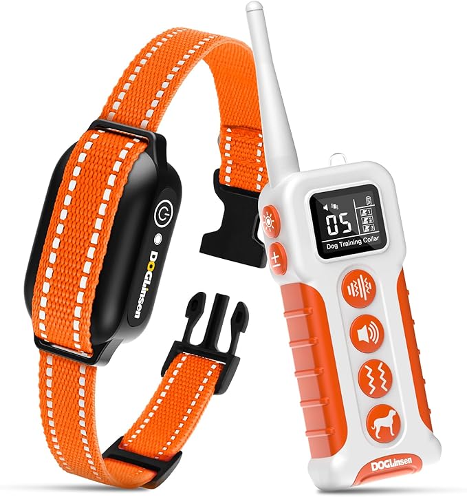 No Shock Dog Training Collar with Remote 3300ft Range, Vibrating Dog Collar, Vibration Collar for Small Medium Large Dogs, 9 Style Tones and Vibration Collar