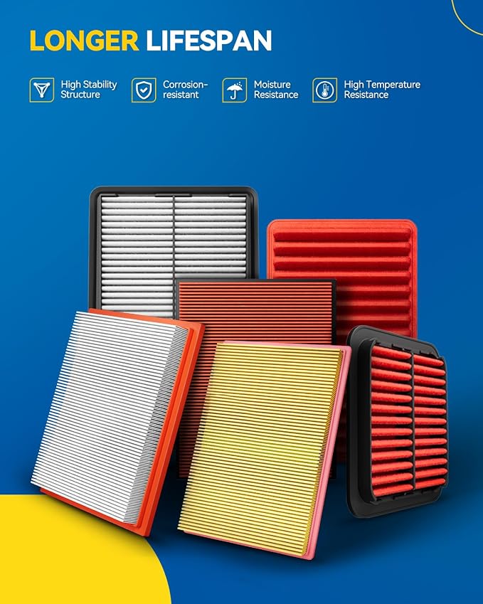 PHILTOP Engine Air Filter, CA12967 Compatible