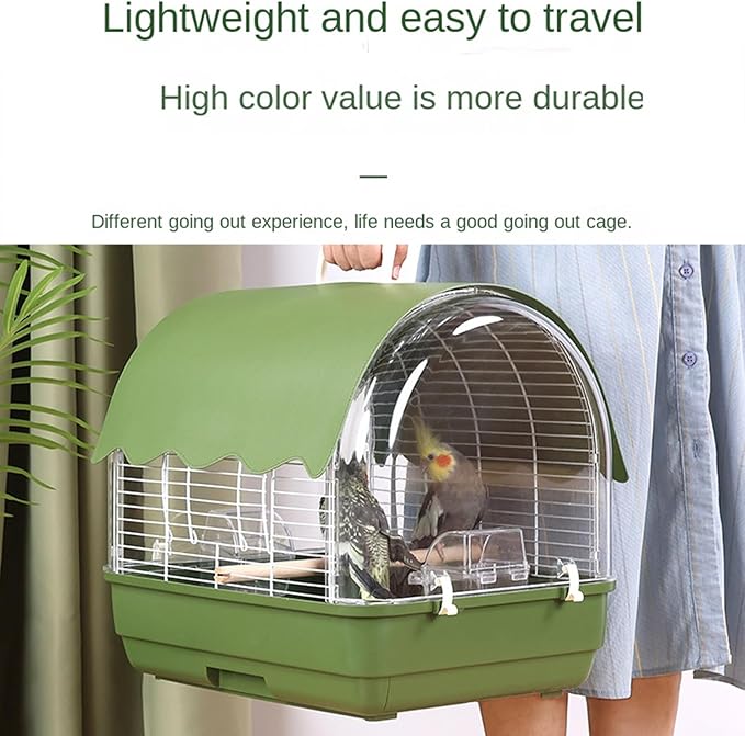 Travel Bird Cage | Portable Sunproof Bird Travel Carrier | Parakeet Carrying Cage,for Indoor Outdoor Balcony Living Room Park Parakeet Conure Canary Lovebird