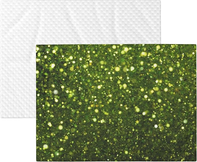 Waterproof Dog Blanket Soft Pet Blanket for Puppy Cat, Fleece Cat Throw Blankets for Furniture Bed Couch Sofa Reversible - Green Glitter Sparkle