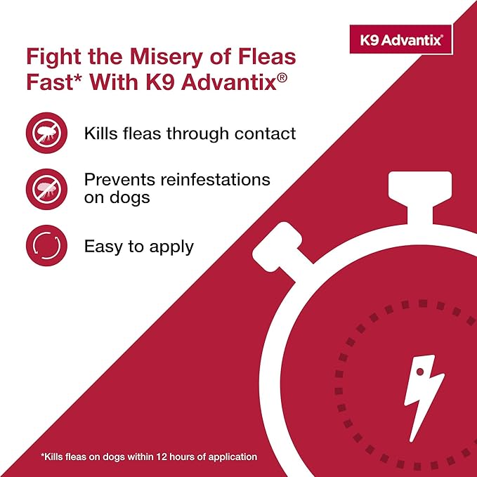 K9 Advantix Flea, Tick & Mosquito Prevention for Dogs 11-20 lbs. Flea Drops for Medium Dogs Apply Monthly 2 Treatments (Pack of 2)