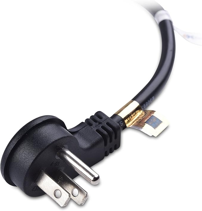 Cable Matters 2-Pack Low Profile Flat Plug Extension Cord (Power Extension Cable) 10 Feet (NEMA 5-15P to NEMA 5-15R)