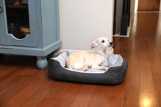 Petmate Cuddler Small Dog Bed, 20 x 15in, for Small & Medium Breeds