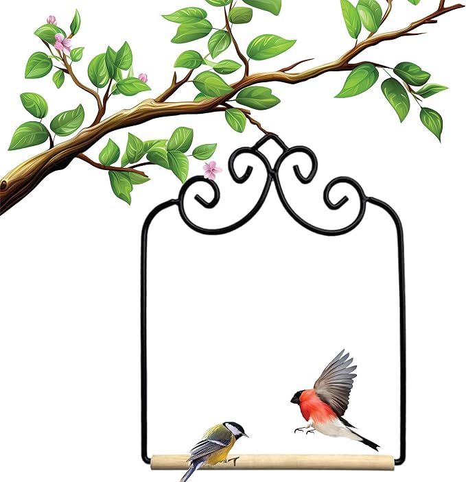 Outdoor Home-X Hummingbird Swing. Metal Frame Hummingbird Swing with Wooden Dowel, Model: SH723, Garden Store, Repair & Hardware