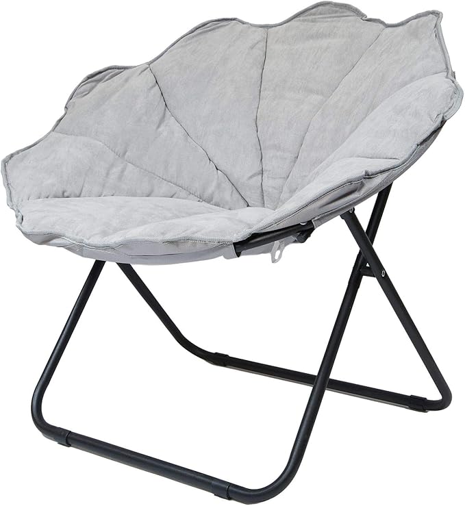 Elegant Home Fashions Pet Bed with Microfiber Cover Cushion, Grey (PET-1003)