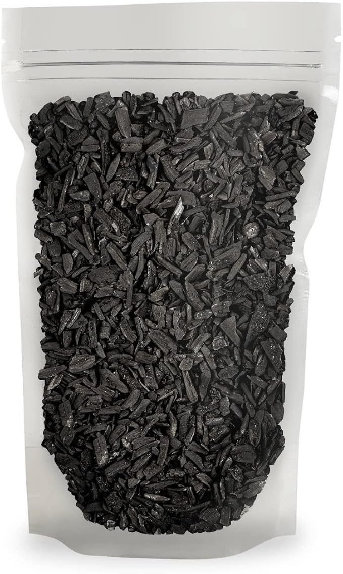 GARDENERA Horticultural Charcoal for Indoor Plants [1-Quart Bag] Black Diamond Soil Amendment for Orchids, Terrariums, and Gardening