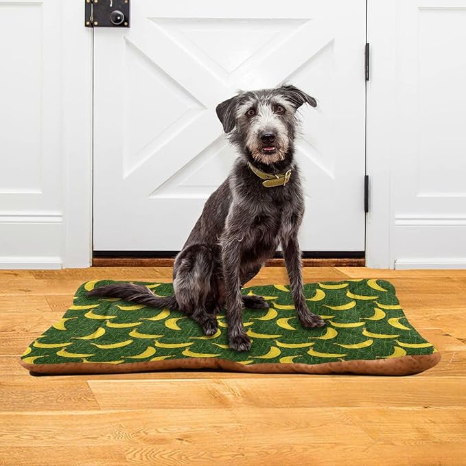 Pet Bed Banana Fruit Dog Bed Mat Absorbing Non Slip Pad Pet Sleeping Mat for Small, Medium, and Large Dogs Puppy Cat 36 in x 24 in