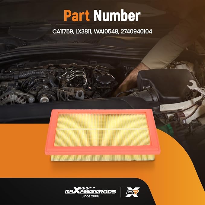 maXpeedingrods CA11759 LX3811 Engine Air Filter Fit