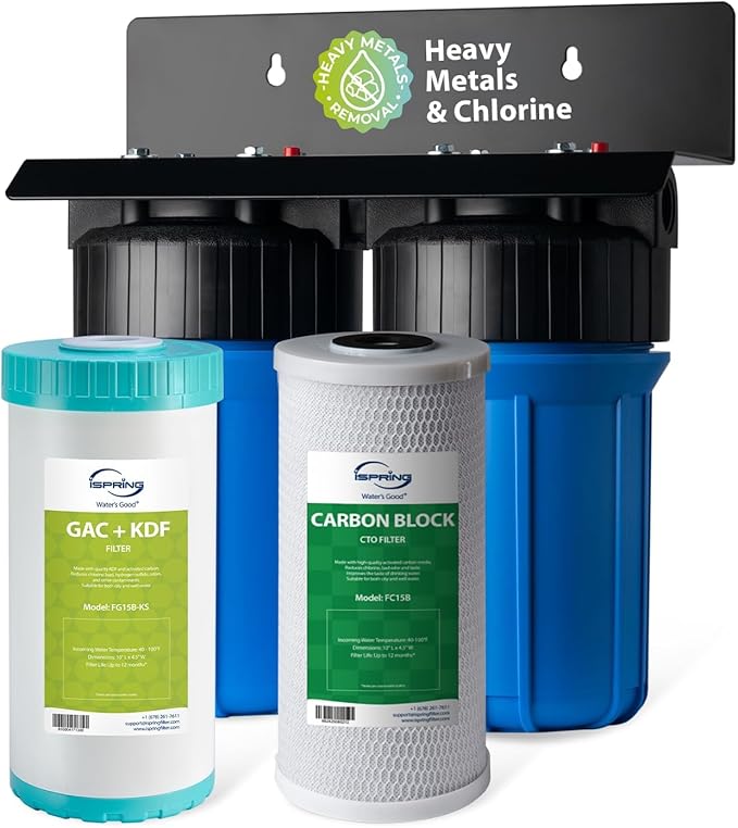iSpring WGB21B-KS 2-Stage Whole House Water Filtration System