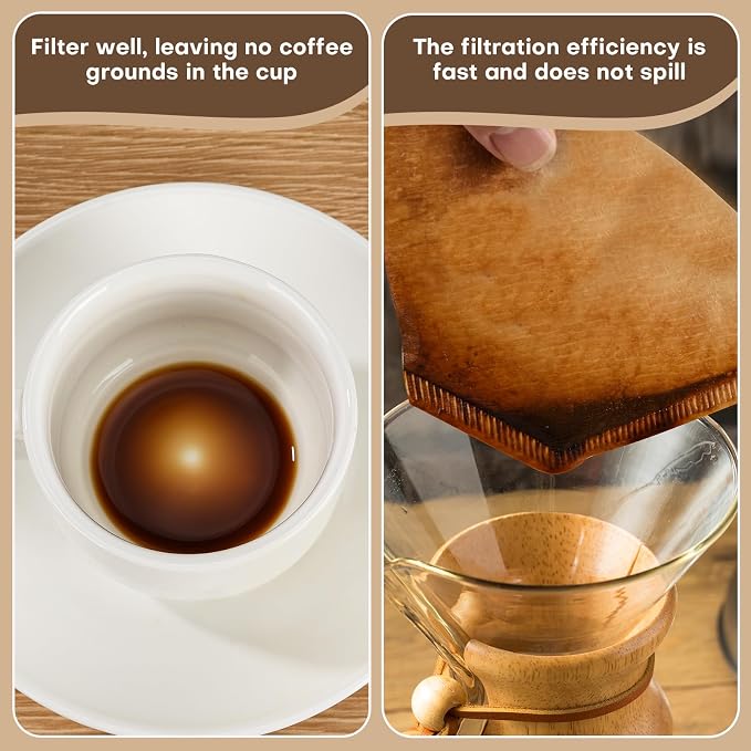 #2 Natural Brown Paper Cone Coffee Filters, Unbleached Coffee Filter 2