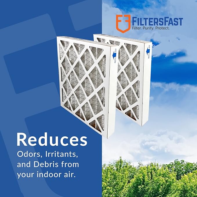 Filters Fast 16x24x2 Pleated Air Filter Merv 8, 2” AC Furnace Air Filters