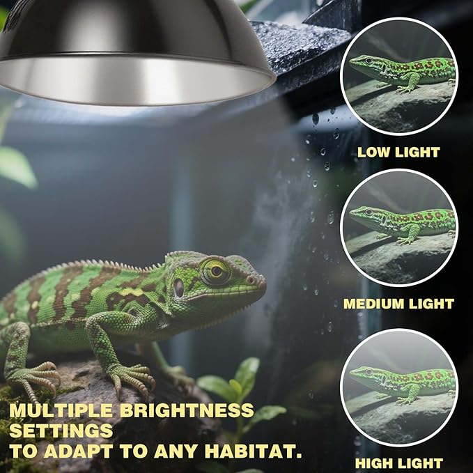 8.5-inch Standard lamp Dome for Reptile Heating Lamps, Object Heat Ceramic Heat emitters, up to 200W for Bearded Dragons Turtles Snakes and Lizards Lamps E26