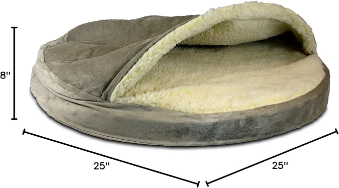 Snoozer Luxury Orthopedic Cozy Cave Pet Bed, Small, Buckskin