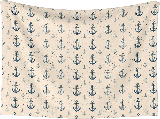 Waterproof Dog Blanket Soft Pet Blanket for Puppy Cat, Fleece Cat Throw Blankets for Furniture Bed Couch Sofa Reversible - Anchors