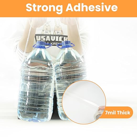 TAPEBEAR Storage Packaging Tape - 72 Rolls, Super Clear 2.7mil x 1.88" x 55 Yards Packing Tape Heavy Duty Refills, Transparent, Long Lasting for Storage and Packing, 3960 Total Yards