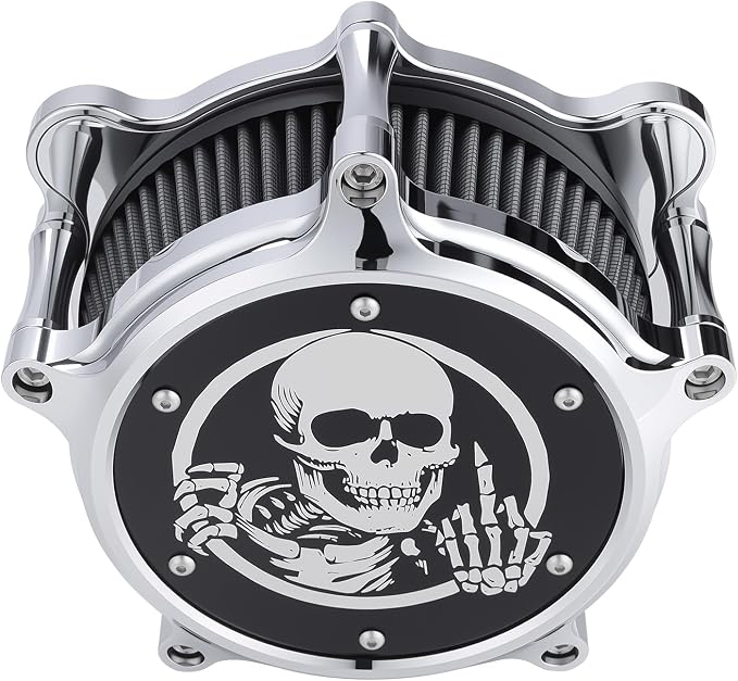 Motorcycle Air Cleaner Skull Style Air Filter