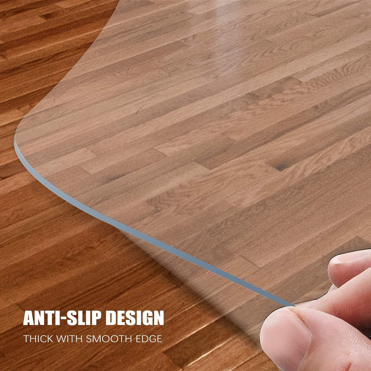 Kuyal Clear Chair mat for Hardwood Floor, 30 x 48 inches
