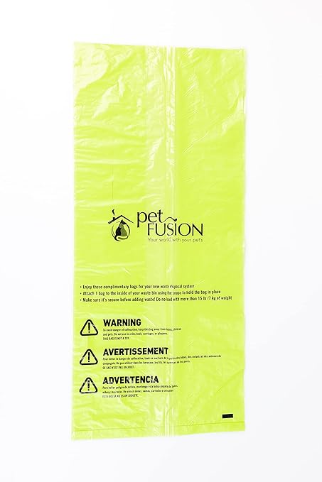 PetFusion Replacement Waste Bags Cat Litter Disposal & Outdoor Waste Disposal. Easily Holds 10+lbs. Durable Leakproof Dog Poop Bags