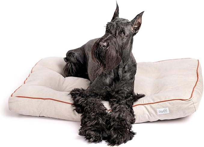 Midlee 40" x 28" Grey Tufted Dog Bed (Large 40" x 28")