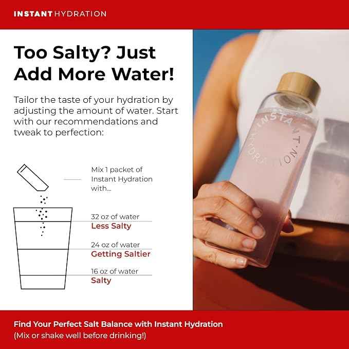 Instant Hydration Electrolytes Powder Packets