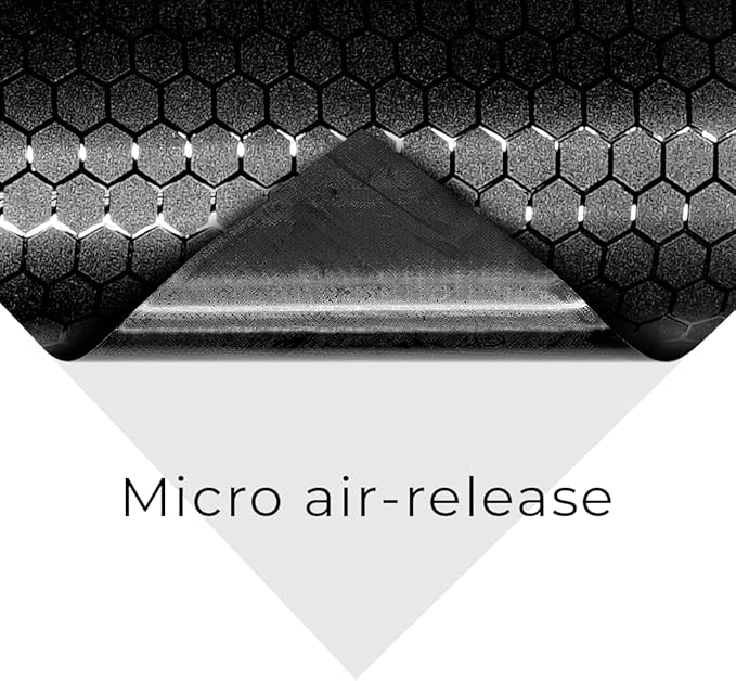 VViViD+ Honeycomb Matte Black Medium Pattern Car Wrap Vinyl (1.5ft x 5ft)