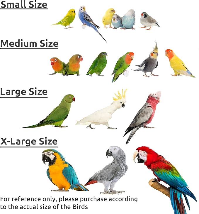 SIMENA Bird Blanket for Cage, Corner Fleece Bed for Birds, Cozy Bird Warmer, Parrot House for Cage, Cuddle Nest Hanging Toy for Lovebirds Parakeet (Large)